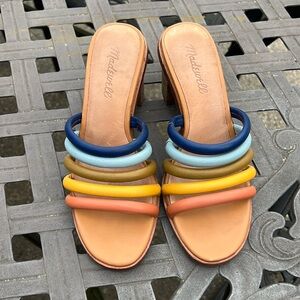 Madewell Sandals, size 6.5. Leather straps and footbed.